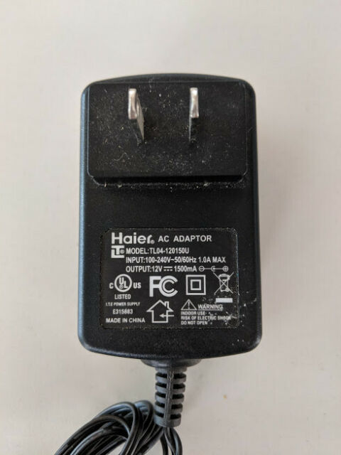 New Haier TL04-120150U 12v 1500ma AC Power Supply Adapter For LCD TV DVD Player